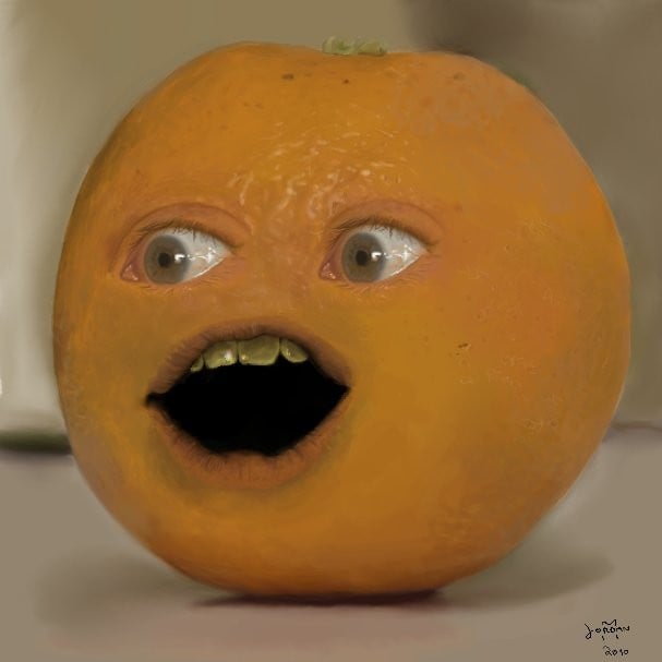 Free download Wallpaper apple apple the annoying orange the annoying ...