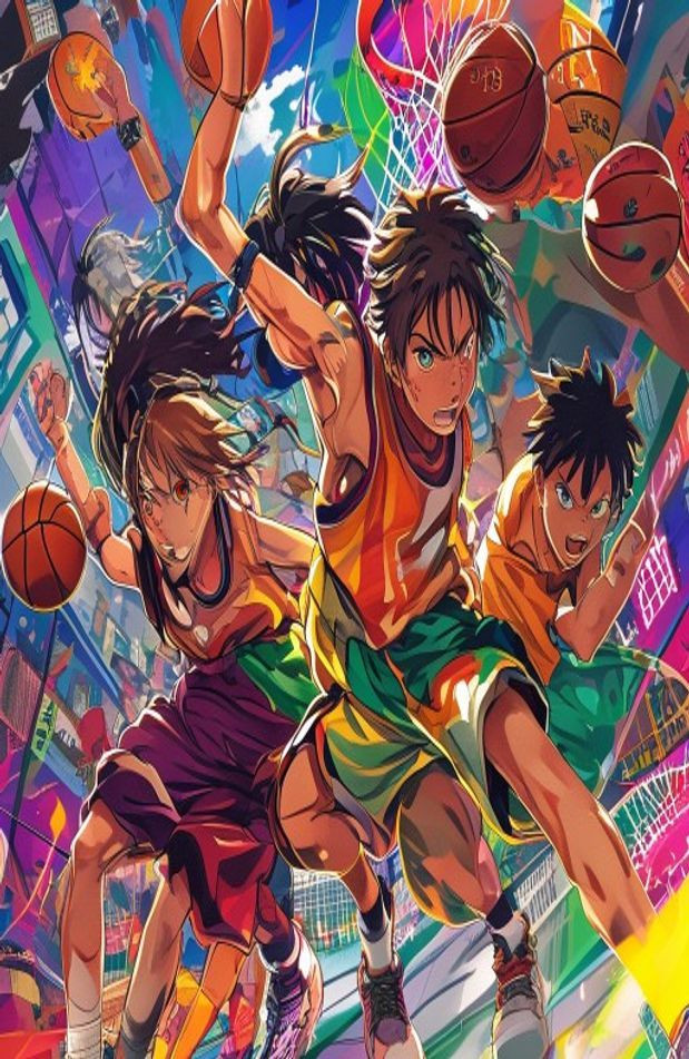 Slam Dunk Anime AI Wallpaper