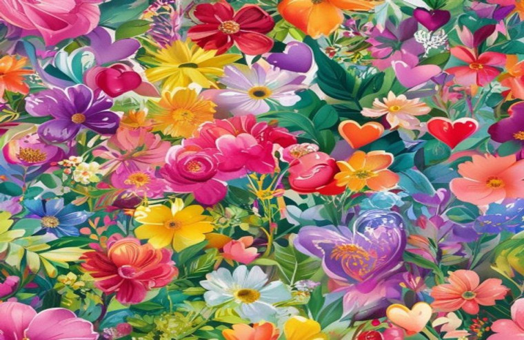 Love Flower AI Wallpaper