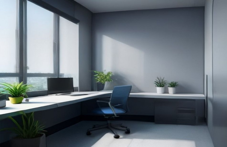 3d Office AI Wallpaper