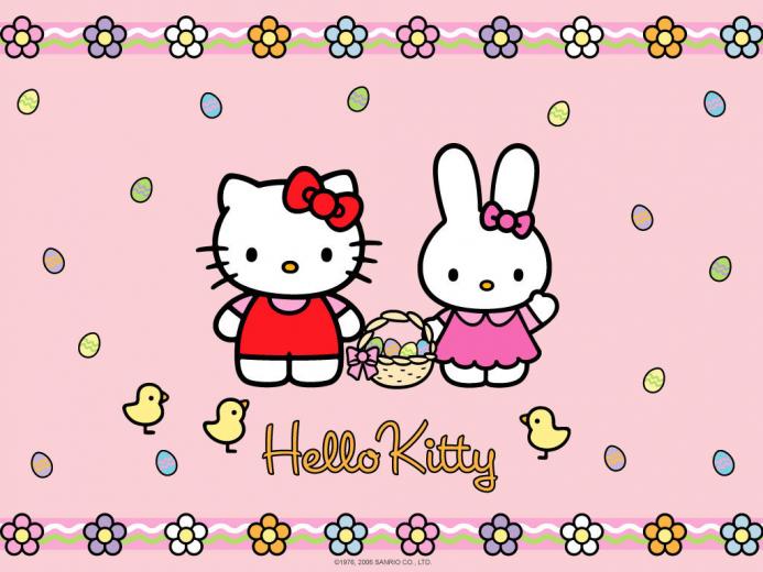 🔥 Free Download Rainbow Linux Hello Kitty Pink Swirl | WallpaperSafari