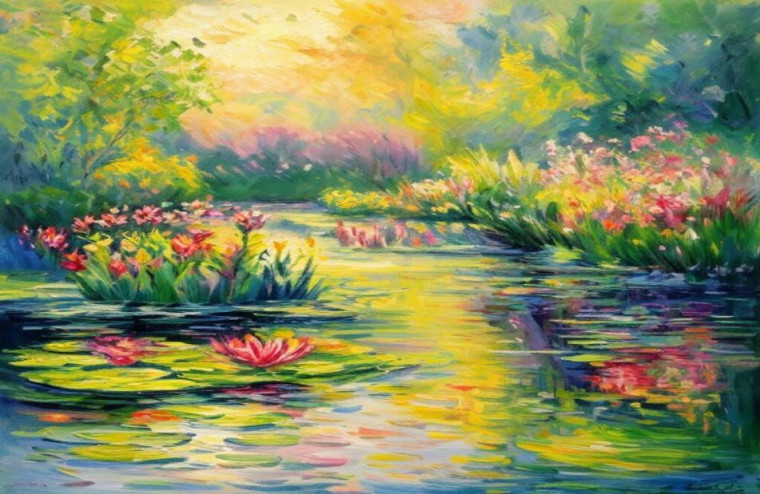 HD Monet AI Wallpaper