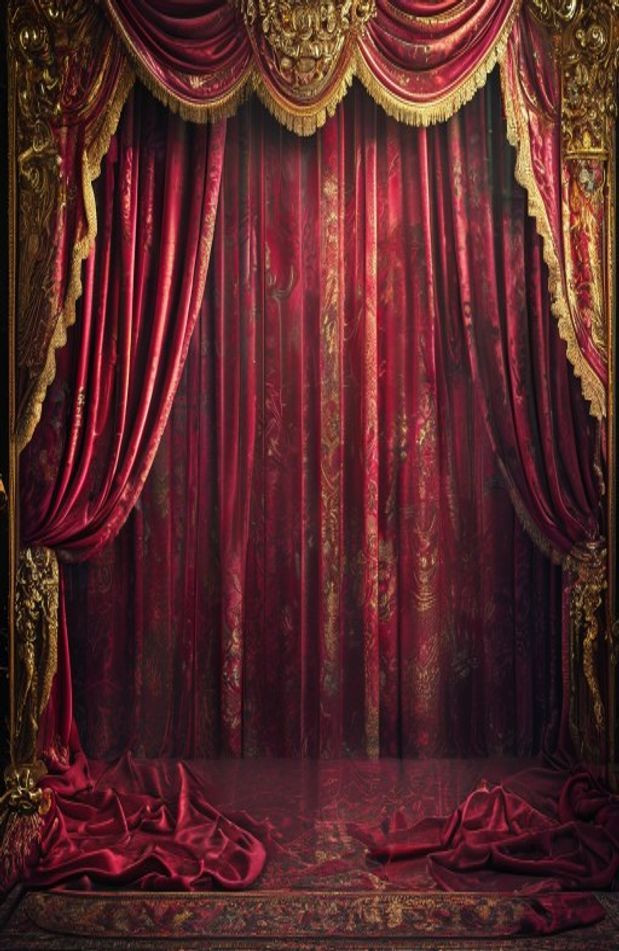 Stage Curtain AI Wallpaper