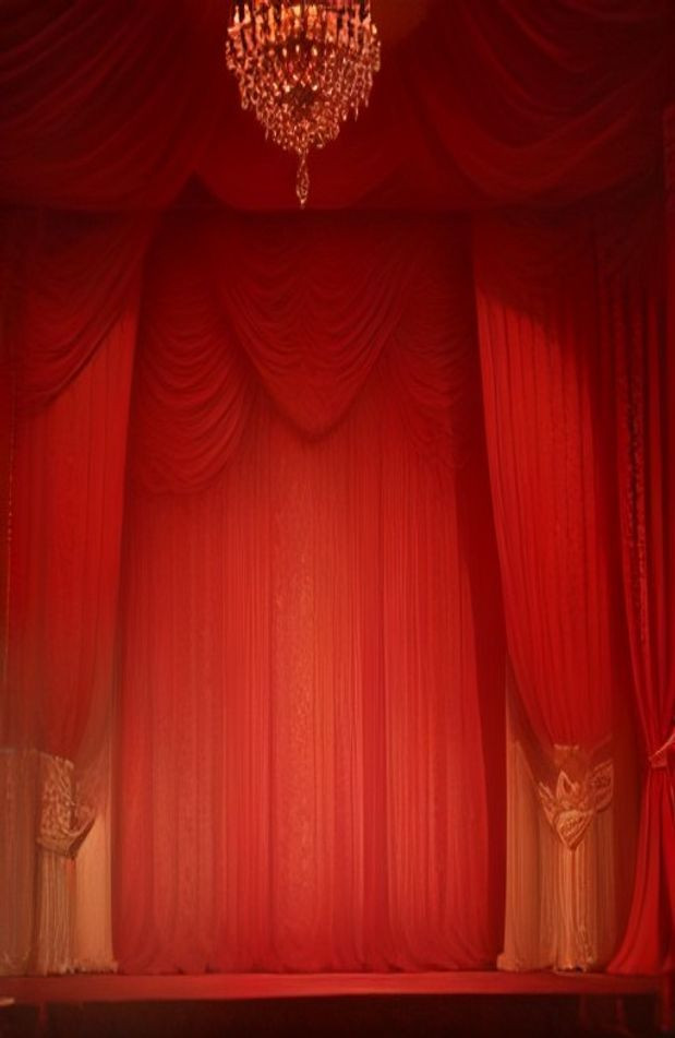 Stage Curtain AI Wallpaper