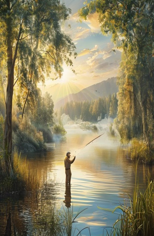 Orvis Fly Fishing AI Wallpaper