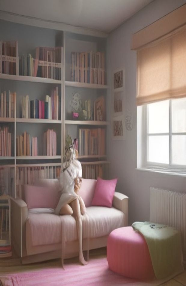 Cat With Glasses AI Wallpaper
