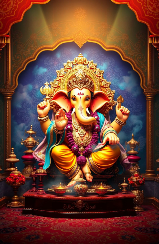 Ganpati AI Wallpaper HD