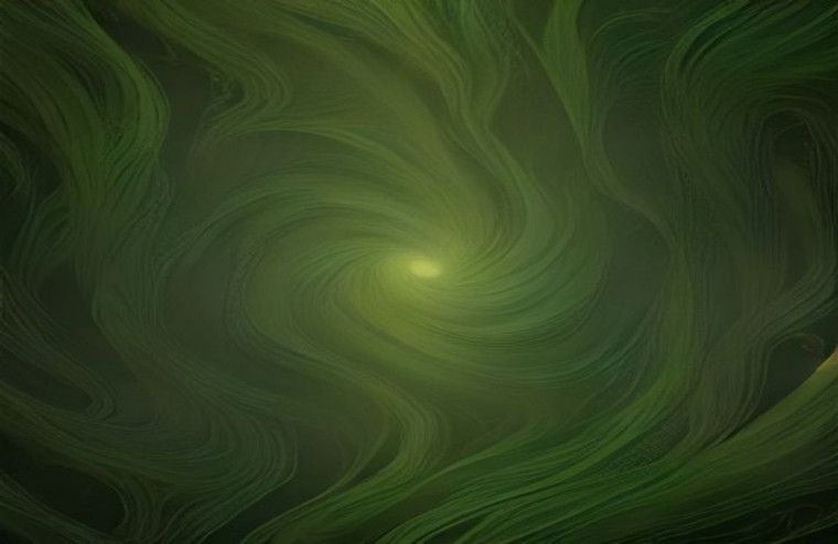 Abstract Green AI Wallpaper