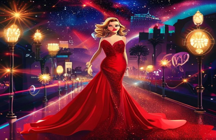Hollywood Girls AI Wallpaper