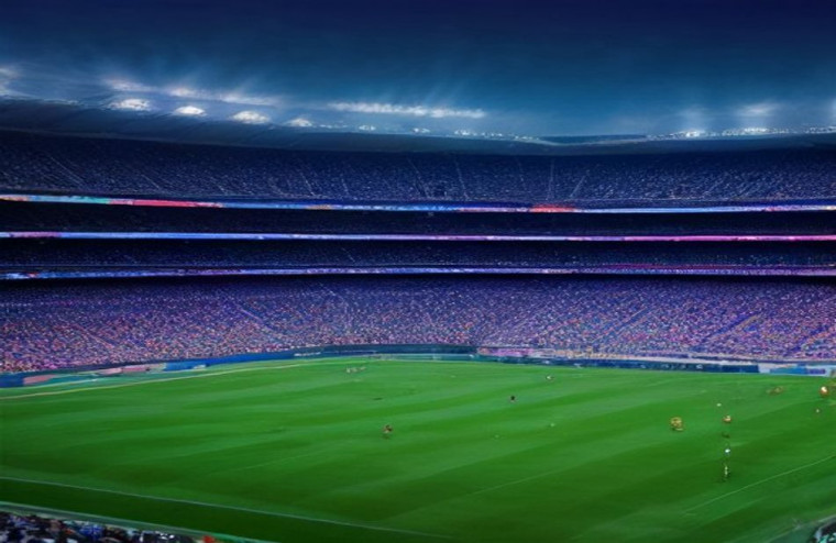 Football Stadium AI Background