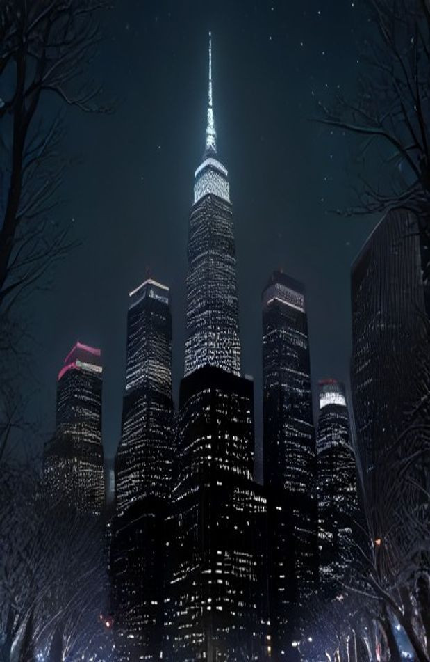 New York City Winter AI Wallpaper