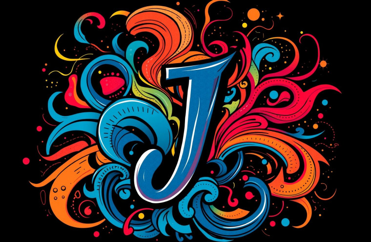Letter J AI Wallpaper