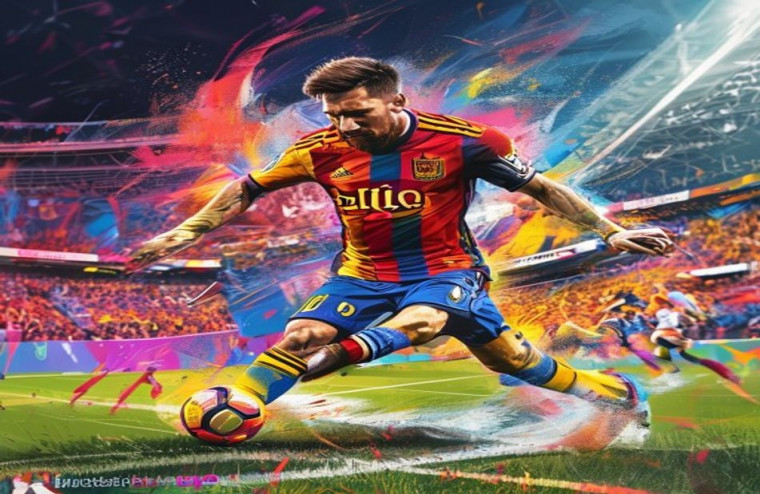 Football AI Wallpaper Lionel Messi