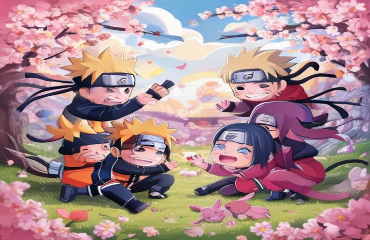 Naruto Cute AI Wallpaper
