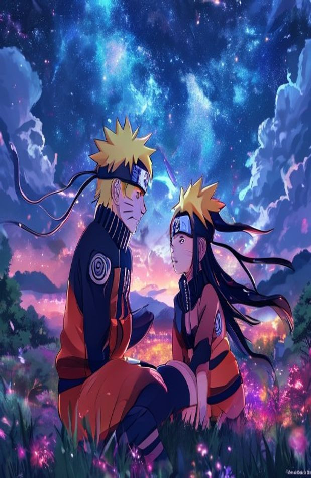 Naruto And Hinata AI Wallpaper