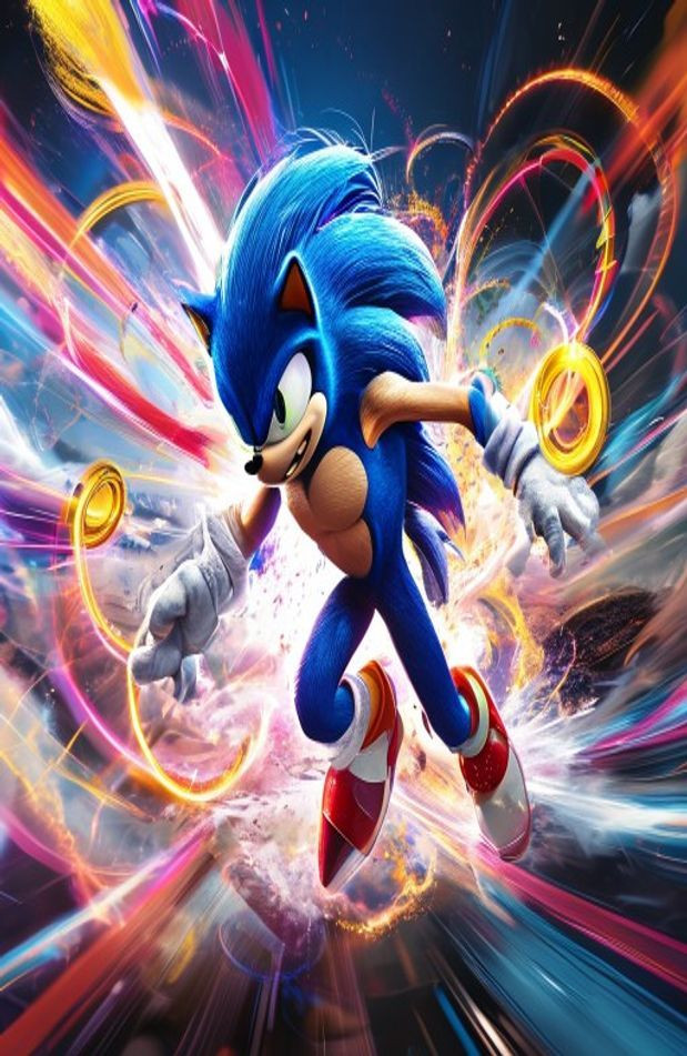 Super Sonic AI Wallpaper