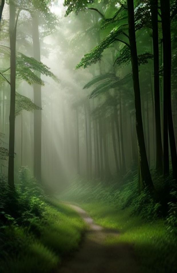 Nature Forest AI Wallpaper
