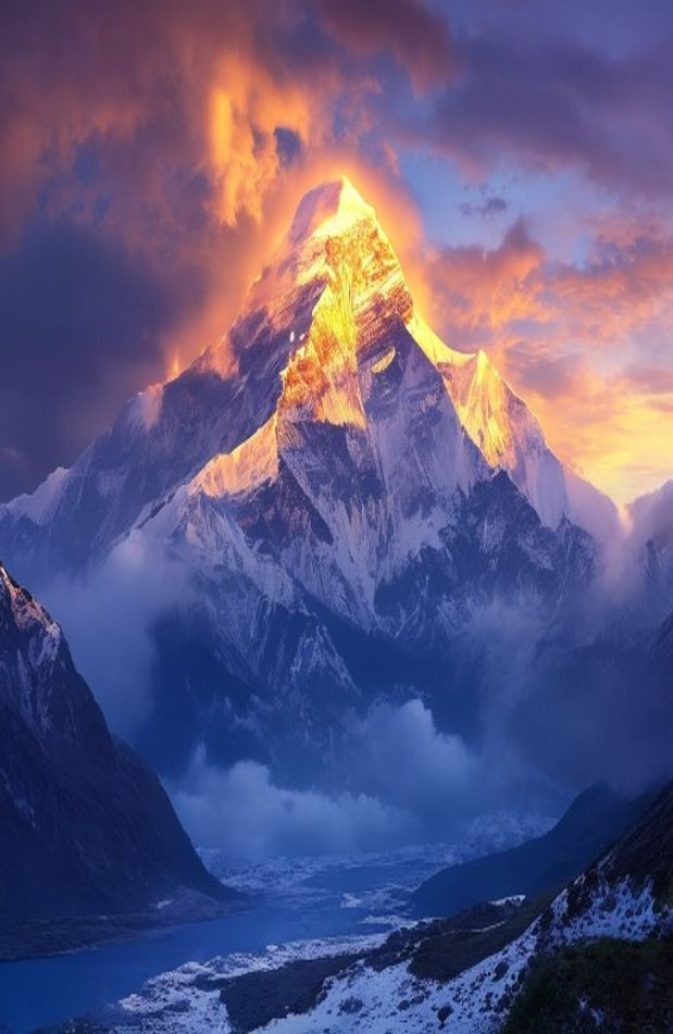 Mount Everest HD AI Wallpaper