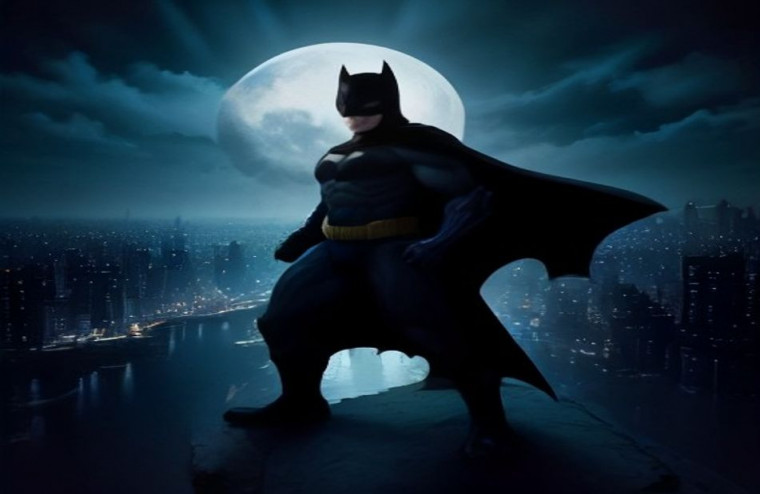 Batman Cartoon AI Wallpaper