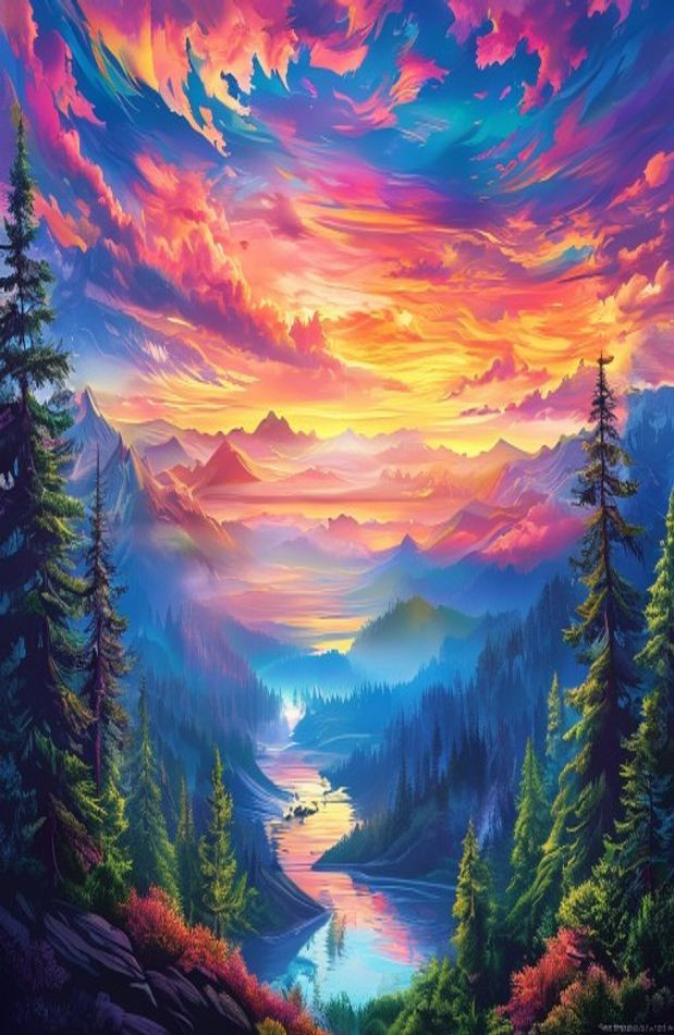 Panoramic AI Wallpaper Dual Screen Windows