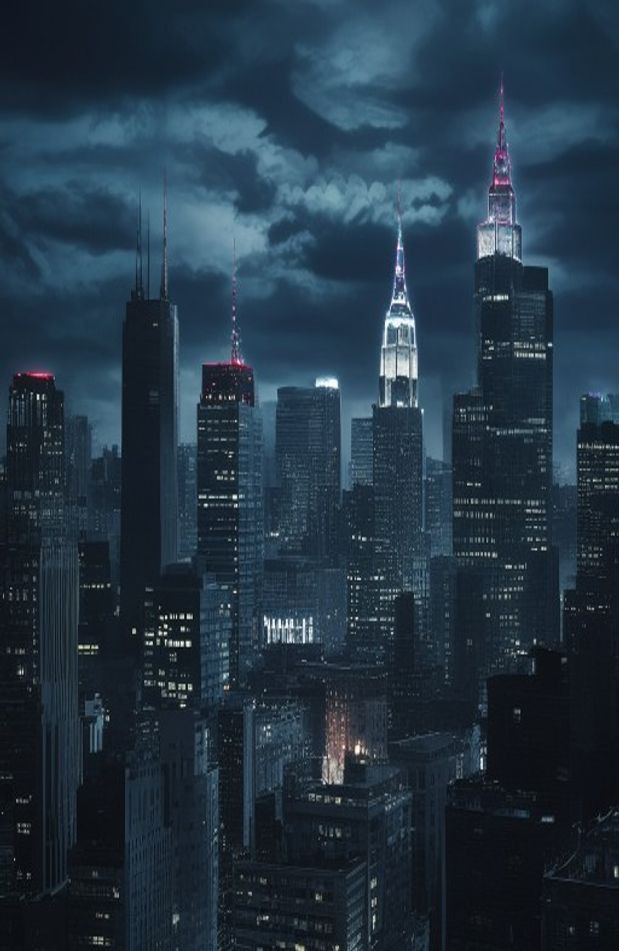 Gotham City HD AI Wallpaper