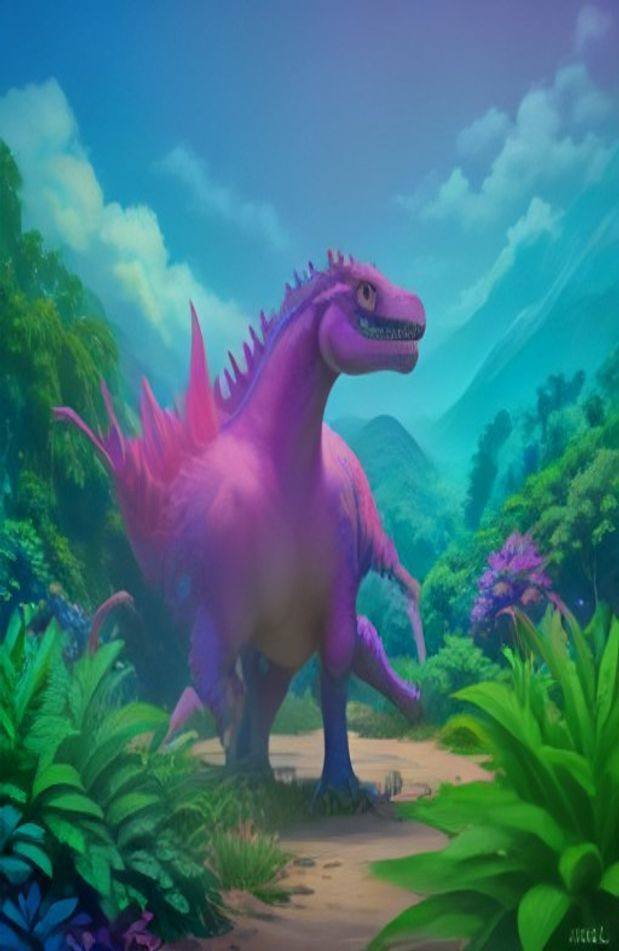 Aesthetic Dinosaurs AI Wallpaper
