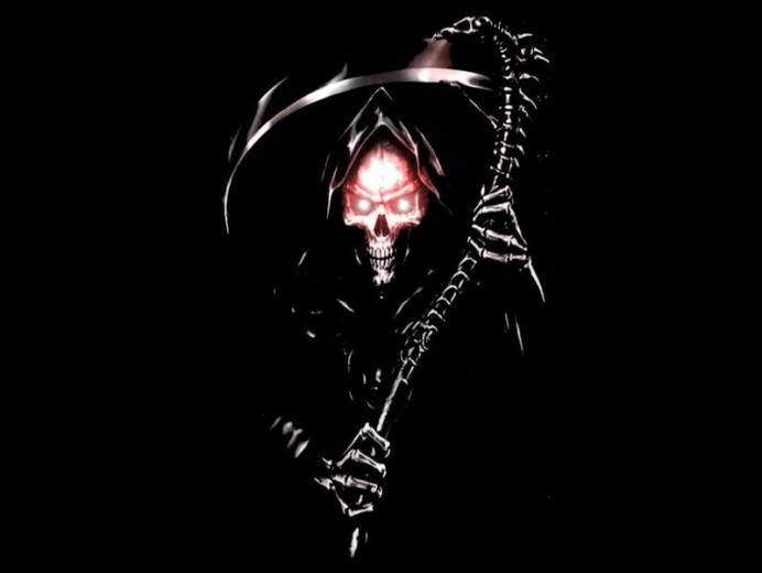Grim Reaper with Pitbull Wallpapers.