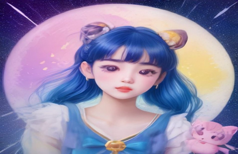 Kawaii Sailor Moon AI Wallpaper