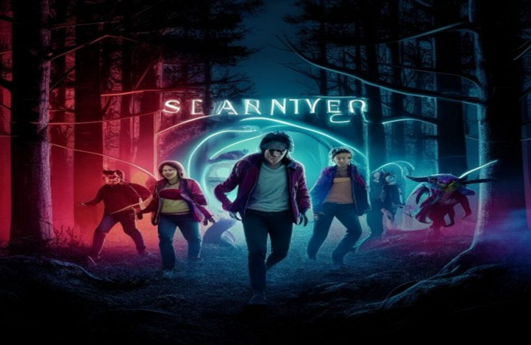 Stranger Things 1080p AI Wallpaper