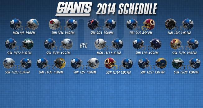 🔥 Free Download New York Giants Printable Schedule by @joeb ...