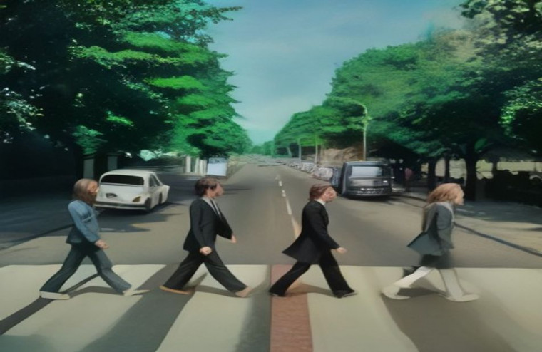 Abbey Road AI Wallpaper