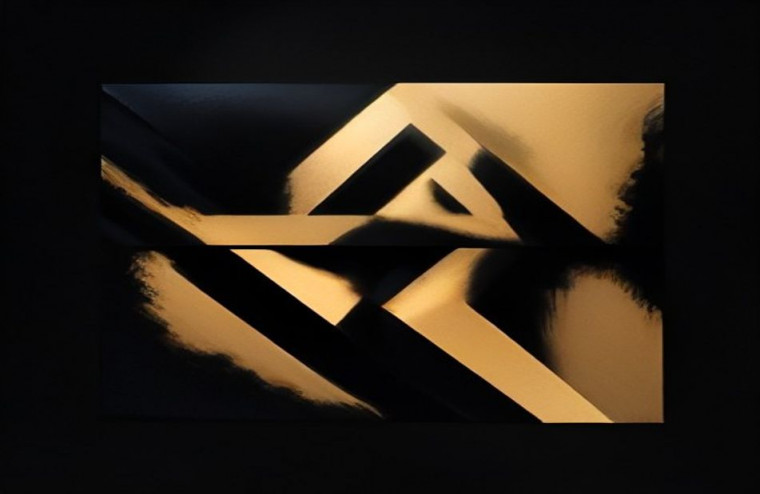 Abstract Black AI Background