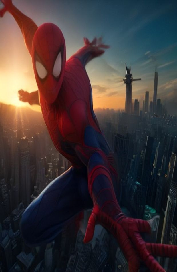 Spiderman 3d AI Wallpaper