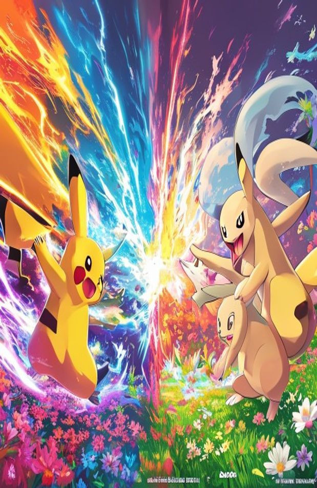 Pokemon Dual Screen AI Wallpaper