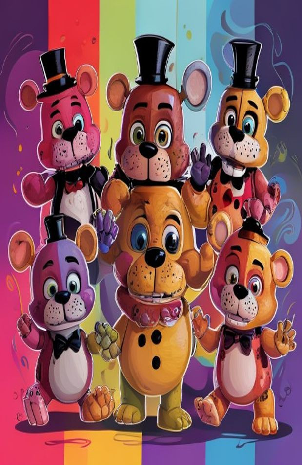 Cute Fnaf AI Wallpaper