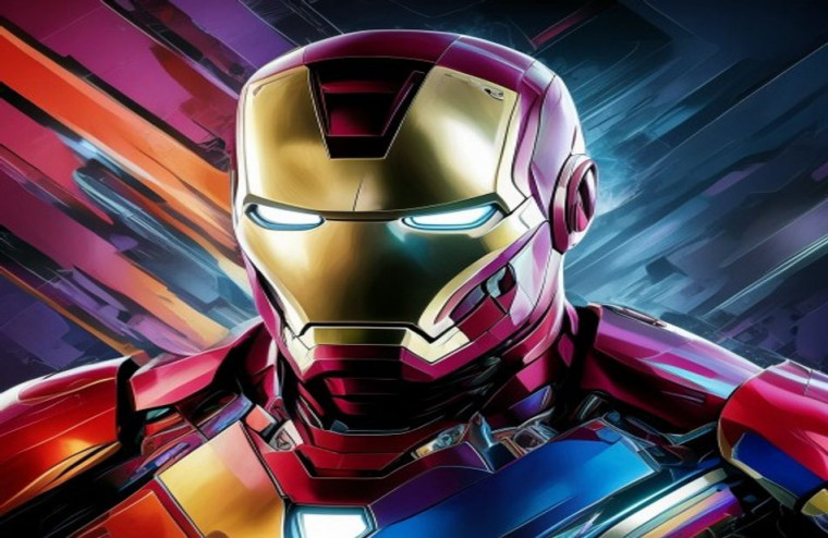 Iron Man Face AI Wallpaper