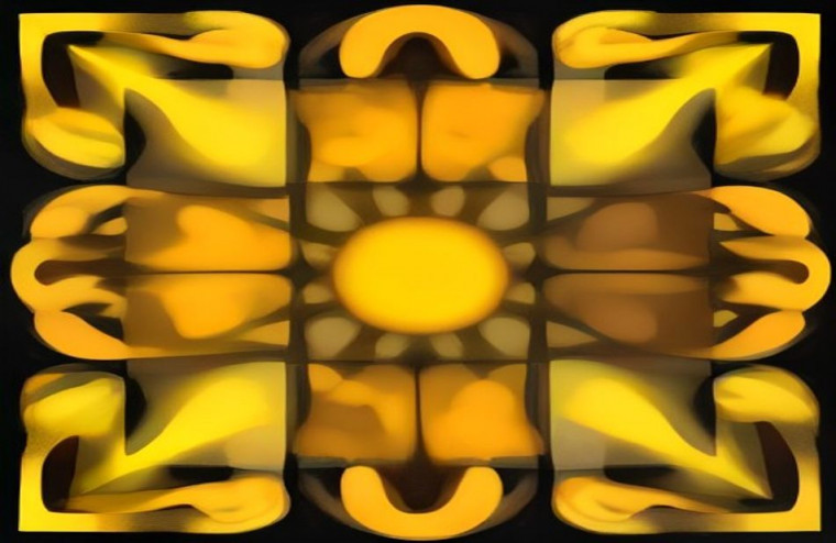Yellow AI Background Image