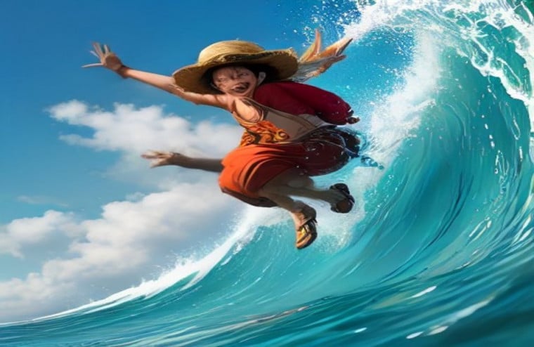 Luffy Smile AI Wallpaper