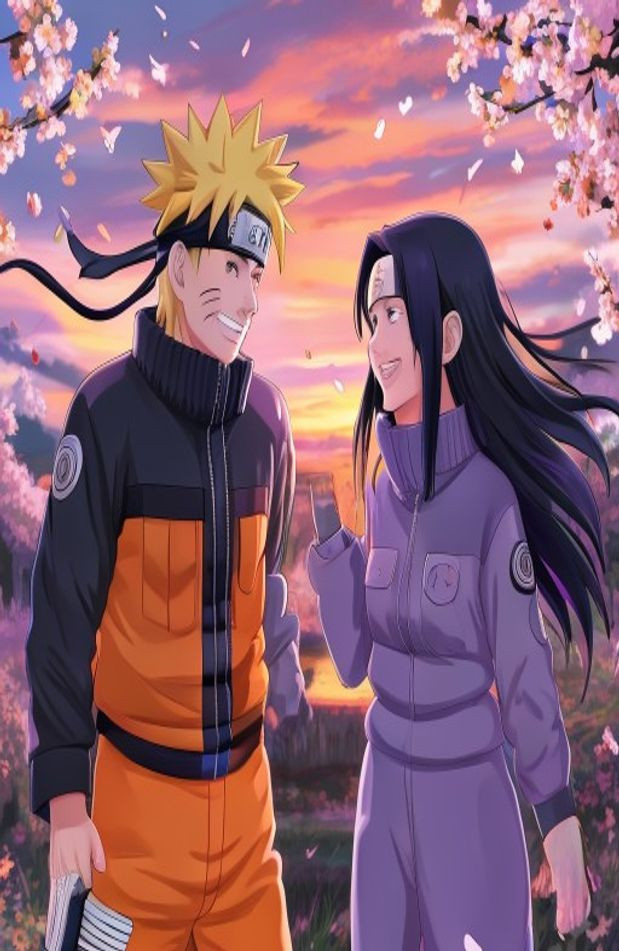 Naruto And Hinata AI Wallpaper