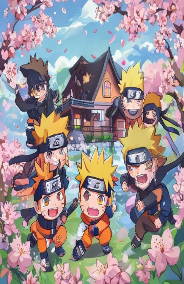 Naruto Chibi AI Wallpaper