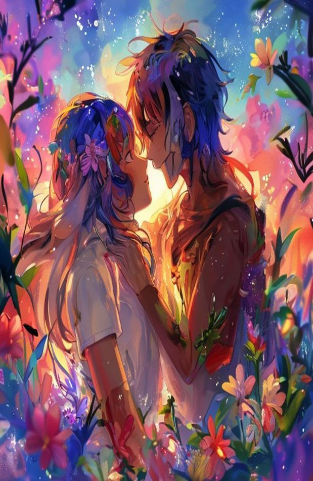 Gay Anime Couples AI Wallpaper