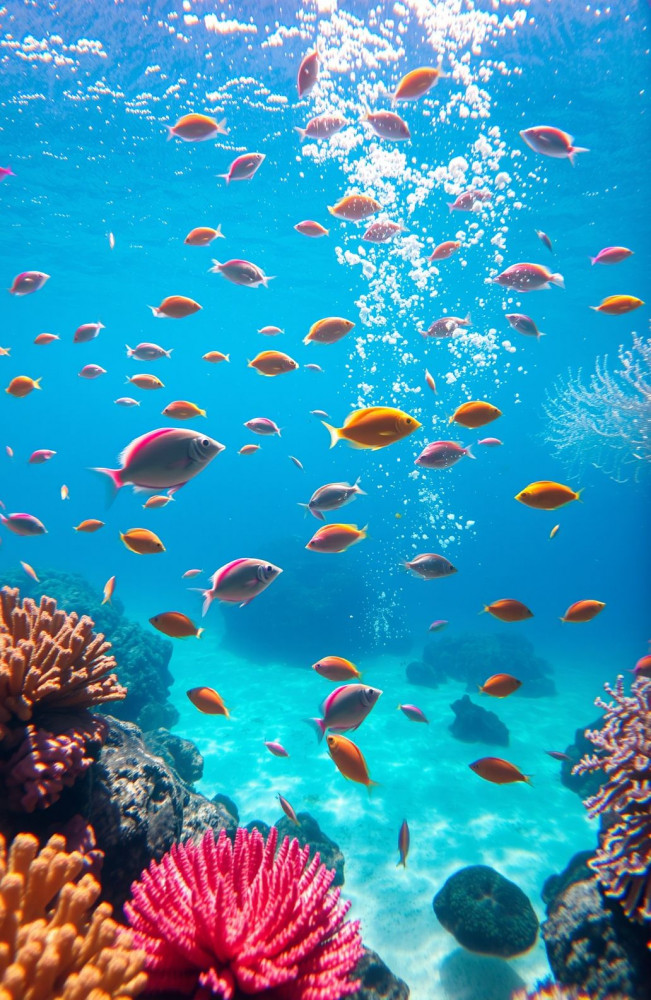 Live Moving Fish AI Wallpaper