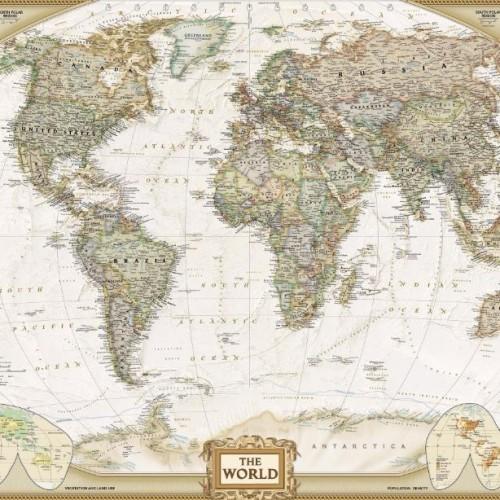 Free download Tan World Map Map Wall Mural [3000x2032] for your Desktop ...