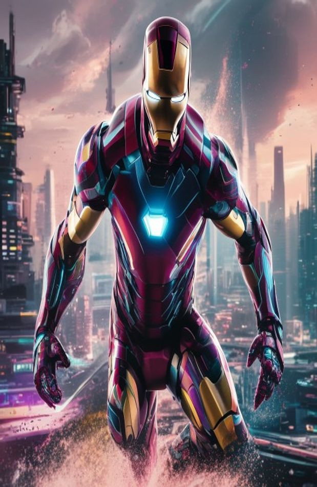 Iron Man HD AI Wallpaper 1080p
