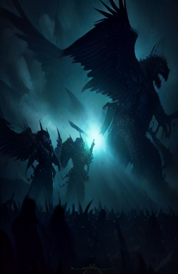 Dark Angels 40k AI Wallpaper