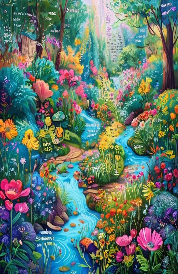 Garden Of Words AI Wallpaper