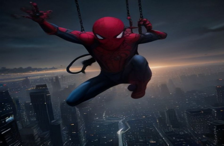 Spiderman 3d AI Wallpaper