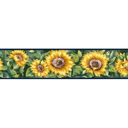 Free download Navy Blue Sunflower Wallpaper Border [500x500] for your ...