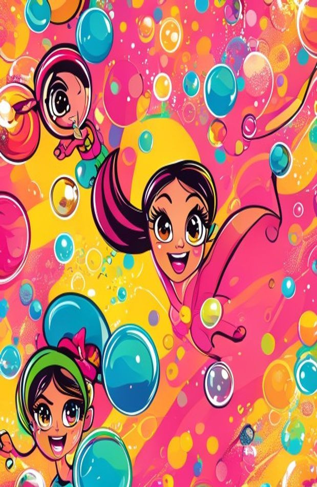 Bubbles Powerpuff Girls AI Wallpaper