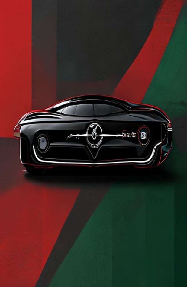 Alfa Romeo AI Wallpaper Logo